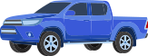 blue pickup truck image